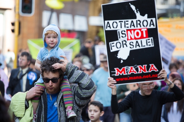 Asset Sales Protest Wellington